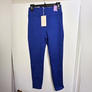 Dear Scarlett New W/Tags Deep Cobalt Blue Slim Fit Pull On Slacks, Size Small